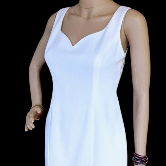 Laundry by Shelli Segal white crepe mini dress - Picture 5 of 6